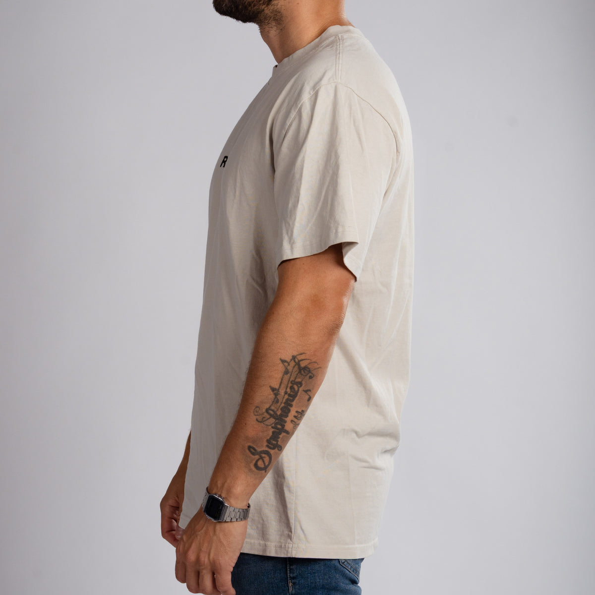 "No limiting beliefs" Oversized T-shirt Bone (100% Cotton)