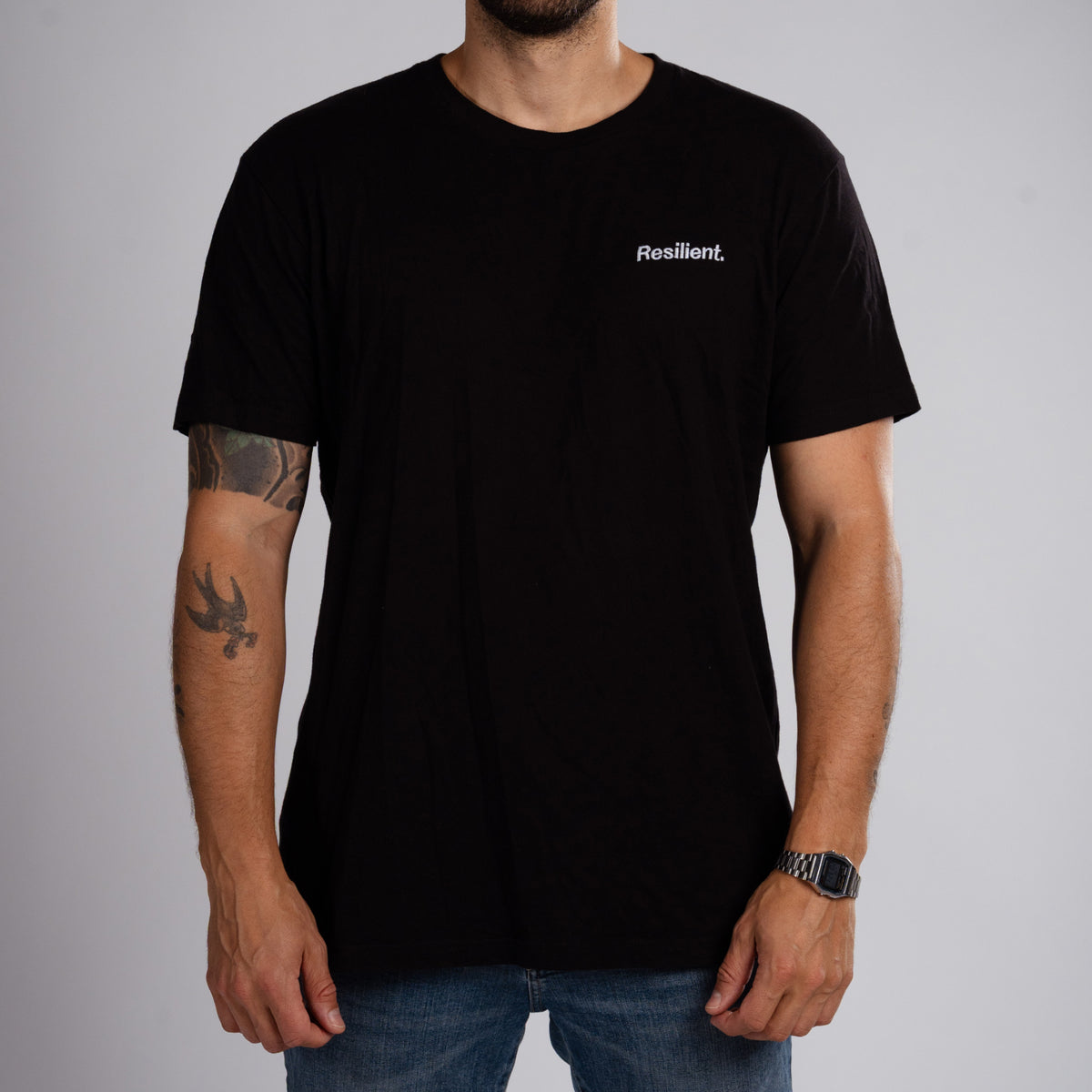 Premium Core Men Fitted T-shirt - Black / Navy