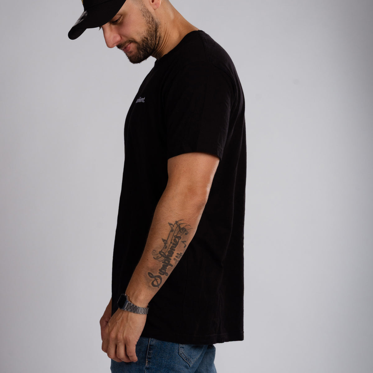 Premium Core Men Fitted T-shirt - Black / Navy
