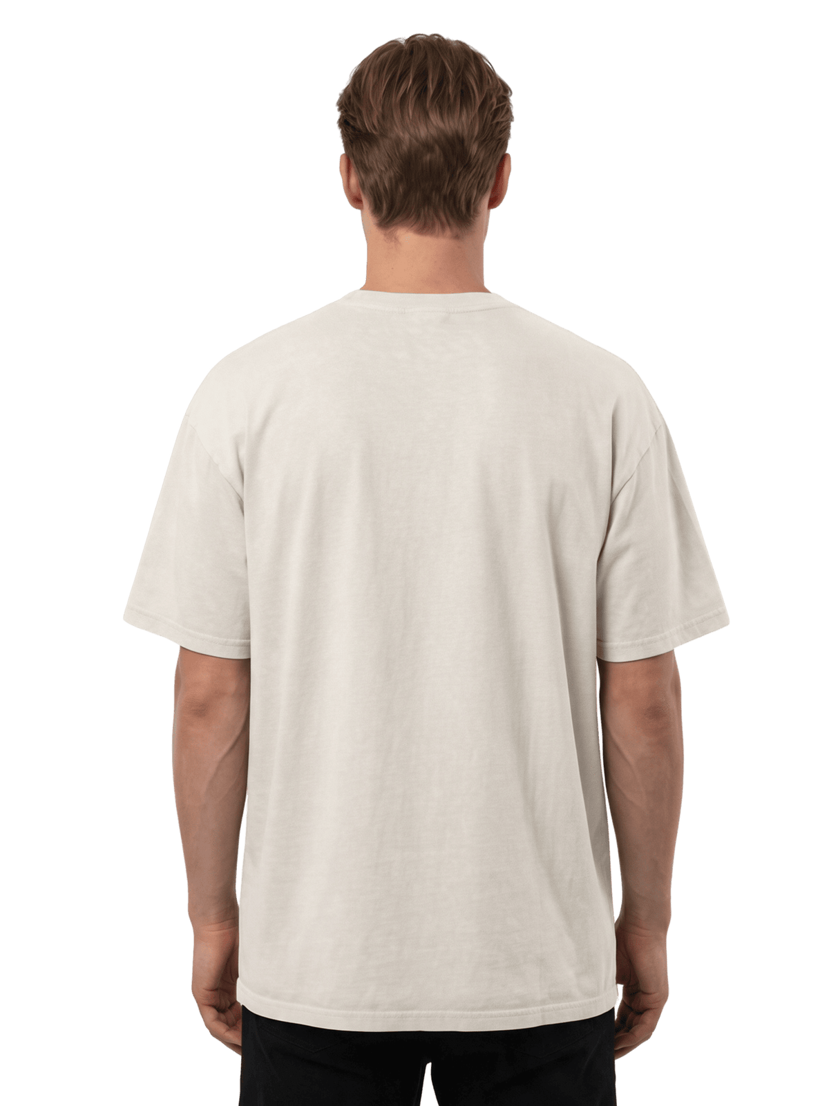 Premium Core Oversized T-shirt · Bone · 100% Cotton
