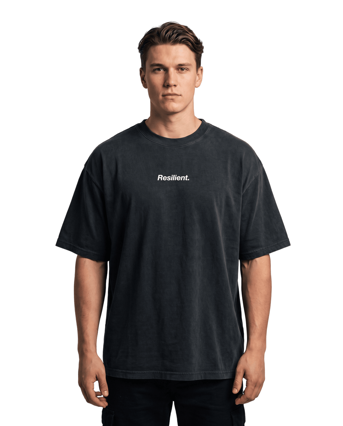 "Julius" Oversized T-shirt · Faded Black · 100% Cotton