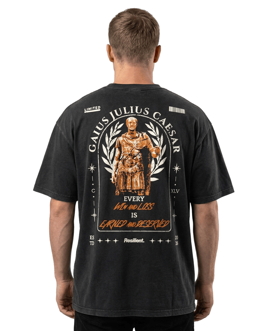 "Julius" Oversized T-shirt · Faded Black · 100% Cotton
